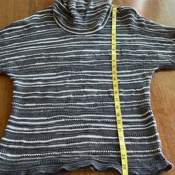 Calvin Klein Jeans cowl neck sweater wool blend size L short sleeves glitter - Picture 9 of 12